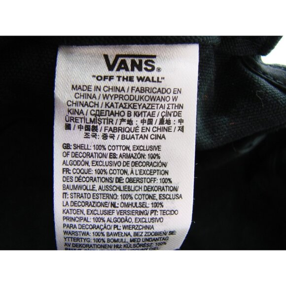 Vans Final Course Snapback Hat Black Logo Adjustable OSFM Cotton Cap VN0A47QCTV8 - Picture 11 of 13